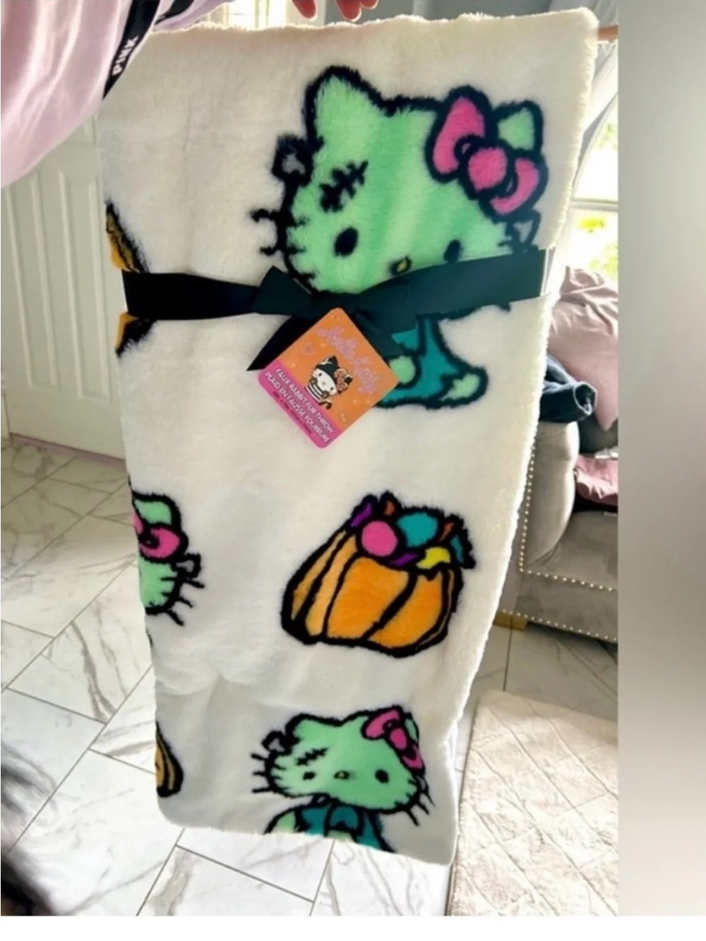 Hello kitty Halloween blanket